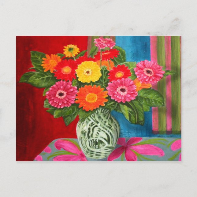 gerberas daisy Bouquet Postcard (Front)
