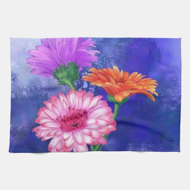 Gerberas  Kitchen Towel (Horizontal)