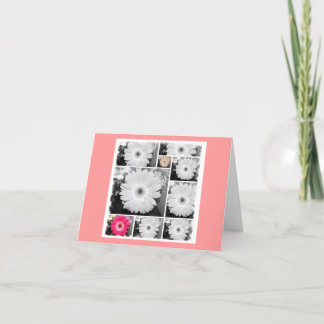 Gerberas Letterpress Thank You Card