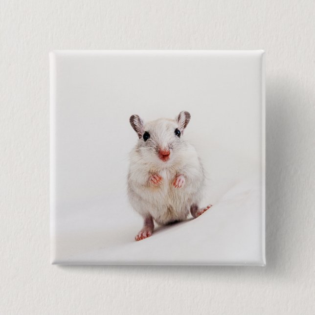 Gerbil Baby Animal Cute Pet Gerbils Template Button (Front)