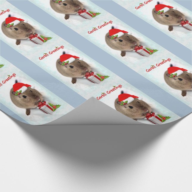 Gerbil Greetings Wrapping Paper (Corner)