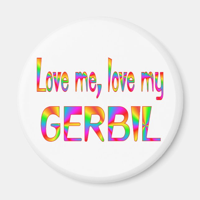 Gerbil Love Magnet (Front)
