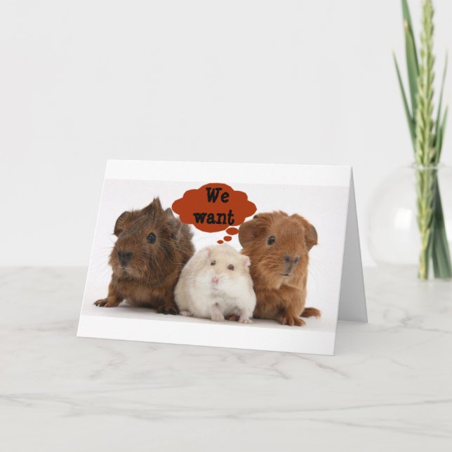GERBILS ARE SO READY TO CELEBRATE "YOUR BIRTHDAY" CARD (Front)