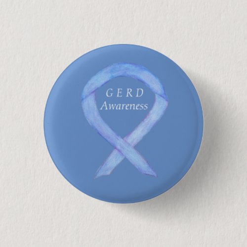 GERD Awareness Periwinkle Ribbon Custom Pin