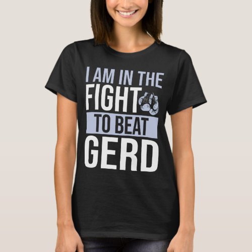 Gerd Awareness Ribbon Beat Disease Gerd Warrior T_Shirt