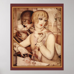 Gerda & Lili #1 Art Deco Print 16 x 20