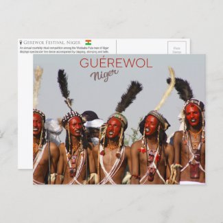 Gerewol Festival, Niger Postcard
