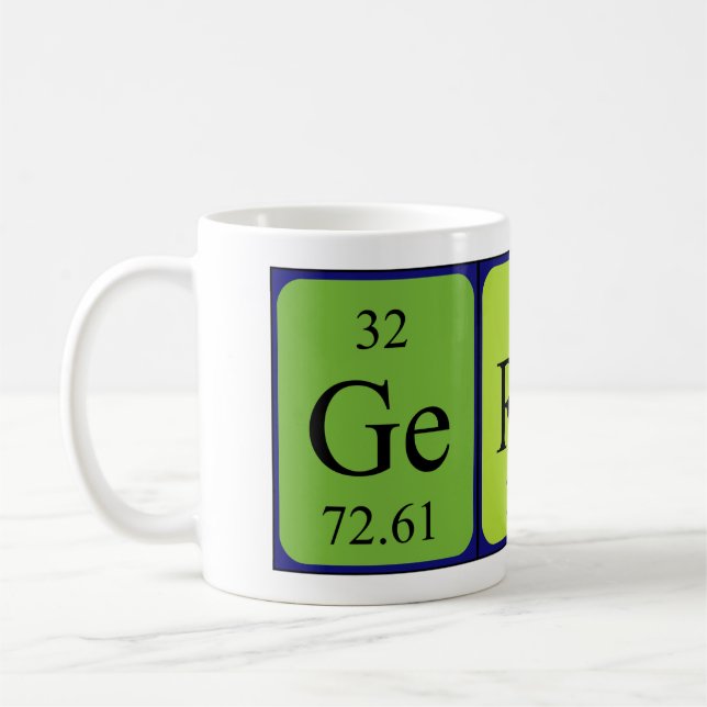 Gergö periodic table name mug (Left)