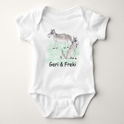 Geri  Freki Baby Bodysuit