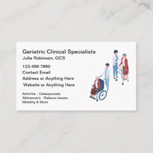 Geriatric Clinical Specialists Medical  Business Card