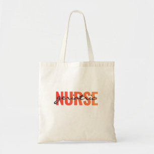 Geriatric Nurse Modern Typography Tote Bag