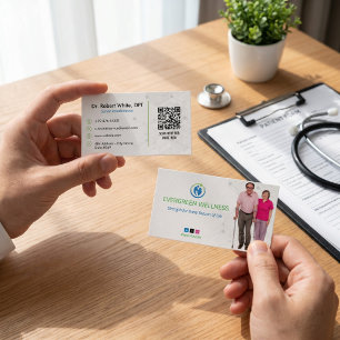 Geriatric Therapy Center   Simple White Business Card