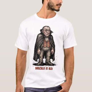 Geriatric Vampire Humor Aged Count Dracula T-Shirt