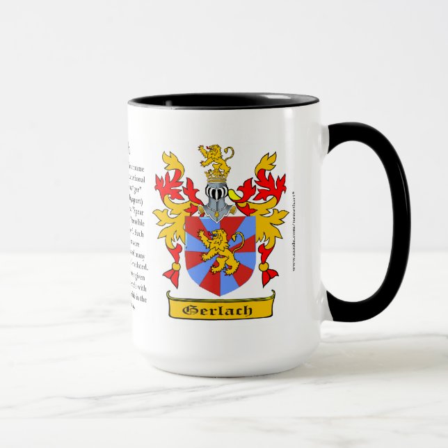 Gerlach Family Coat of Arms Mug (Right)