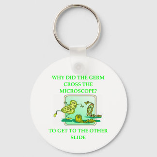 GERM BIOLOGY RESEARCH JOKE KEYCHAIN