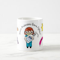 Germ Fighter Cute Redhead Personalized Coffee Mug