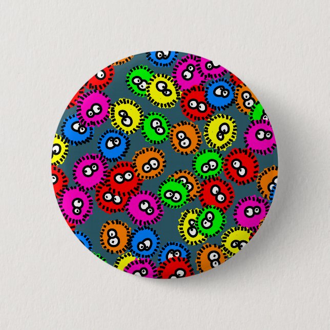 Germ Wallpaper Pinback Button (Front)