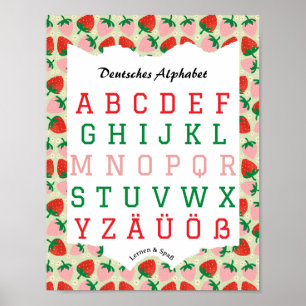 German Alphabet Lernen & Spaß Poster