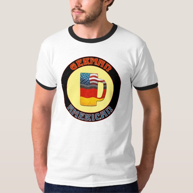 German American Beer Stein T-Shirt (Front)