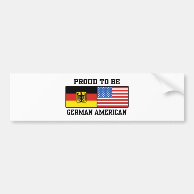 German American Bumper Sticker (Front)