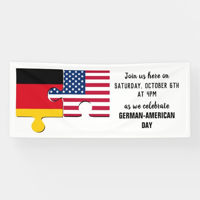 GERMAN AMERICAN Day Banner (Horizontal)