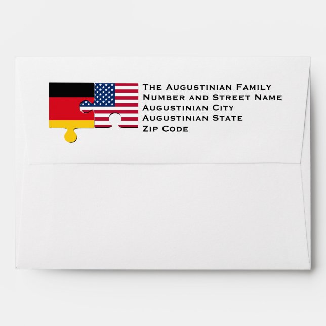 GERMAN AMERICAN ENVELOPE (Back (Top Flap))