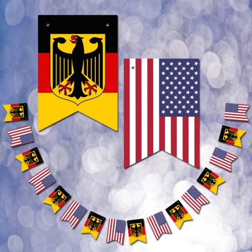 German American Flags Party banners Germany  USA