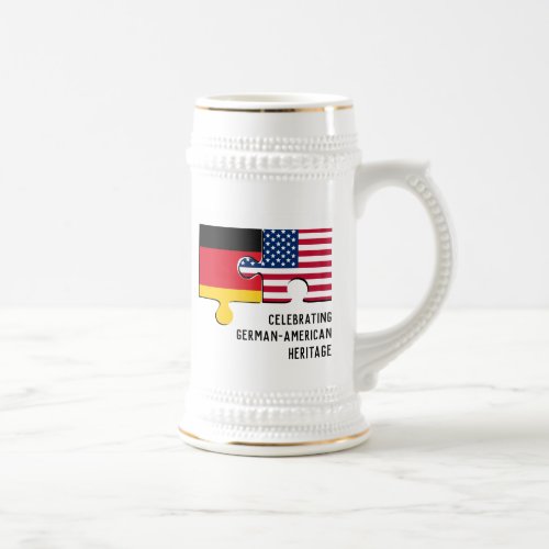 GERMAN AMERICAN Heritage  Monogram Beer Stein