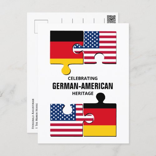 GERMAN AMERICAN Heritage  Postcard