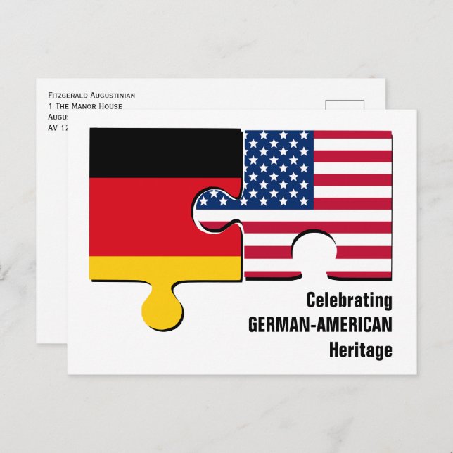 GERMAN AMERICAN POSTCARD (Front/Back)