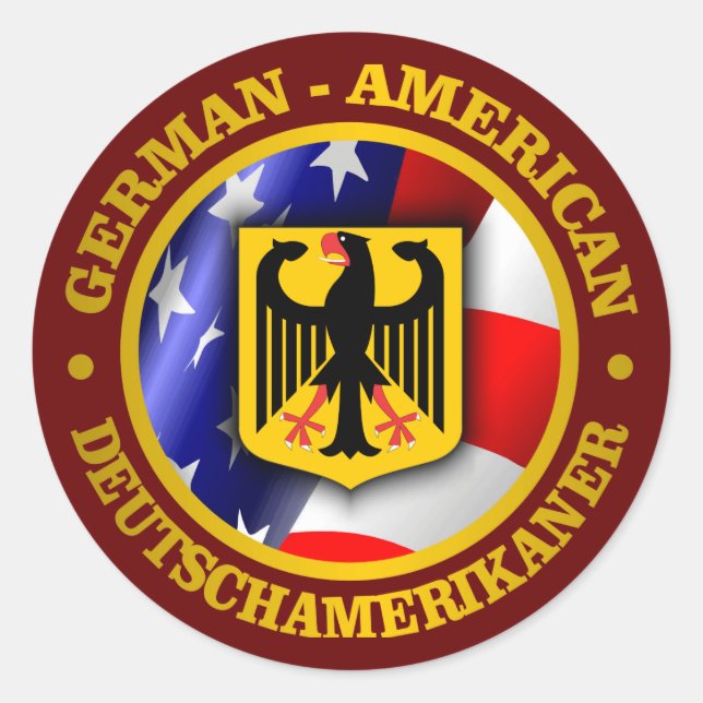 German-American Pride Classic Round Sticker (Front)