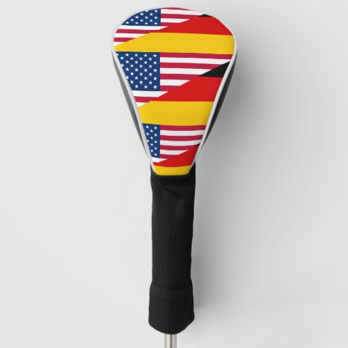 German American Pride US Germany Flag Golf   Golf Head Cover
