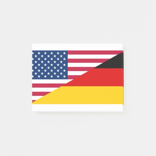 German American Pride US Germany Flag Post_it Notes