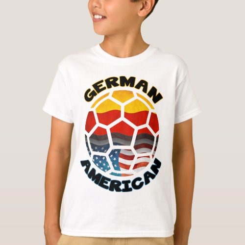 German American Soccer Ball T_Shirt