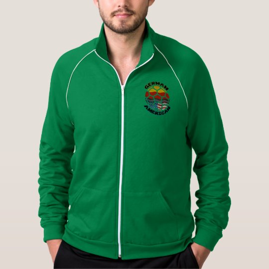German American Soccer Ball Zip Jacket
