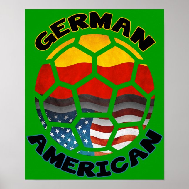 German American Soccer Poster (Front)