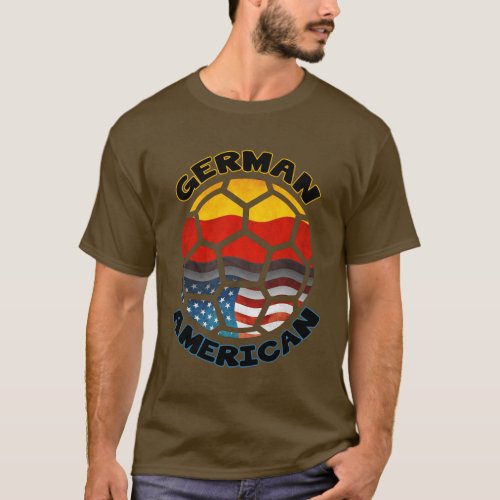 German American Soccer T_Shirt