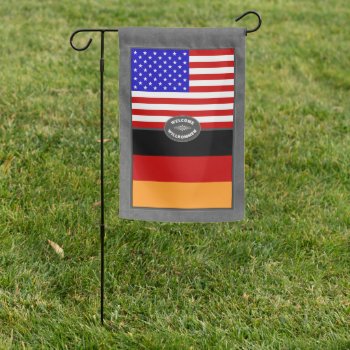 German-american Welcome Flag by aura2000 at Zazzle