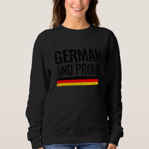 German And Proud Vintage Germany Flag Sweatshirt