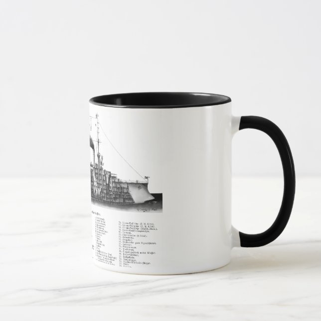 German Armored Cruiser Mug (Right)