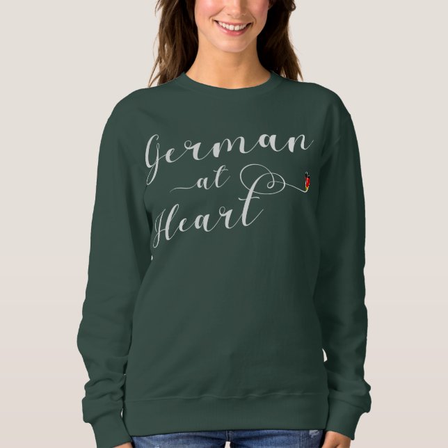 German At Heart, Germany Sweatshirt (Front)