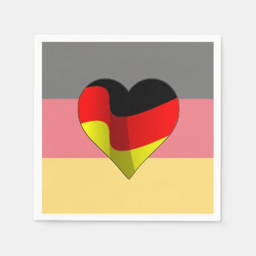 German At Heart Oktoberfest Party Paper Napkins