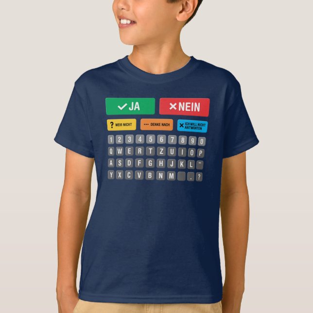 German Autism AAC Pointing Communication 05 T-Shirt (Front)