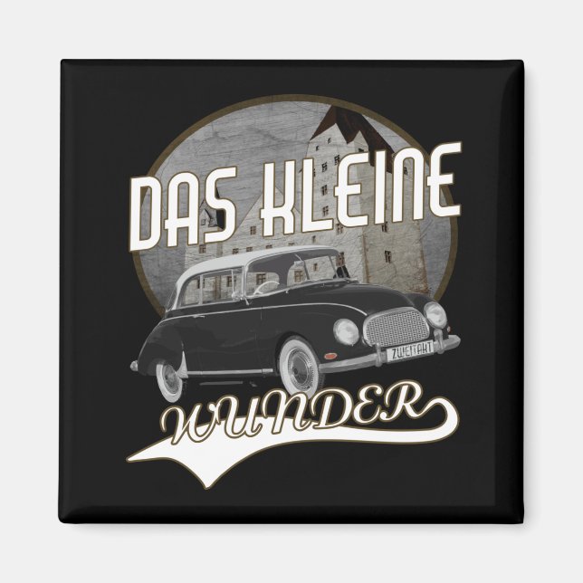 German Auto Union DKW Kleines Wunder Oldtimer Magnet (Front)