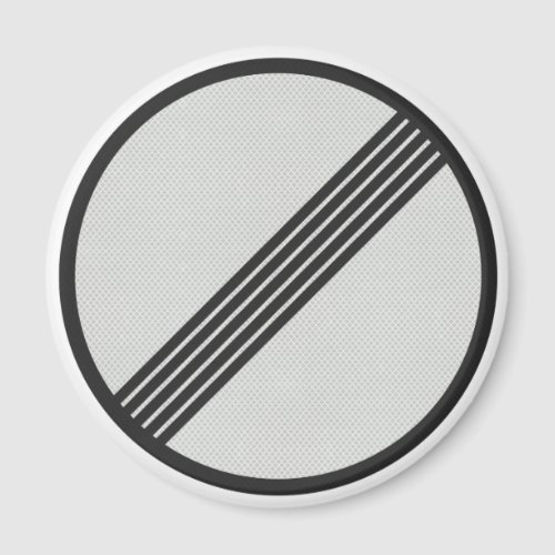 German Autobahn No Speed Limits Road Sign Magnet