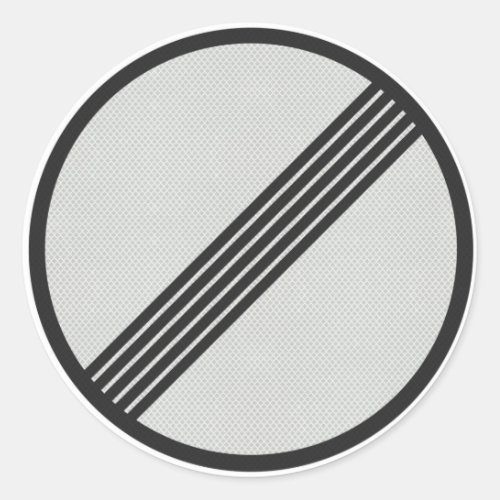 German Autobahn No speed restrictions sticker