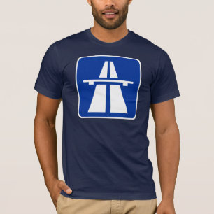German Autobahn Road Sign T-Shirt