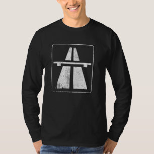 German Autobahn T Highway No Speed Limit Racing T-Shirt