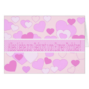 German Baby Girl congratulations Cards