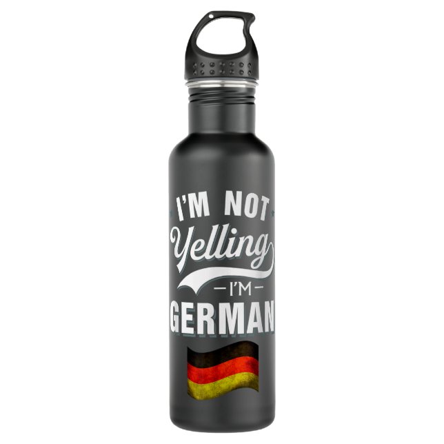 German Battleship Bismarck WW2 Ship  Stainless Steel Water Bottle (Front)